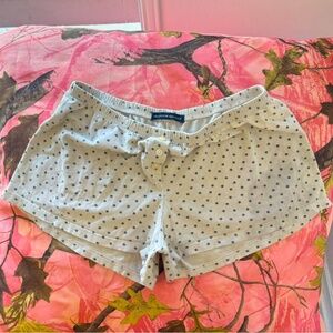 brandy melville polka dot flower coquette pajama button lounge shorts